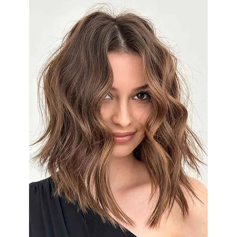 Wigs For Women Wavy Without Bangs Wigs Lace Front Synthetic Wigs
