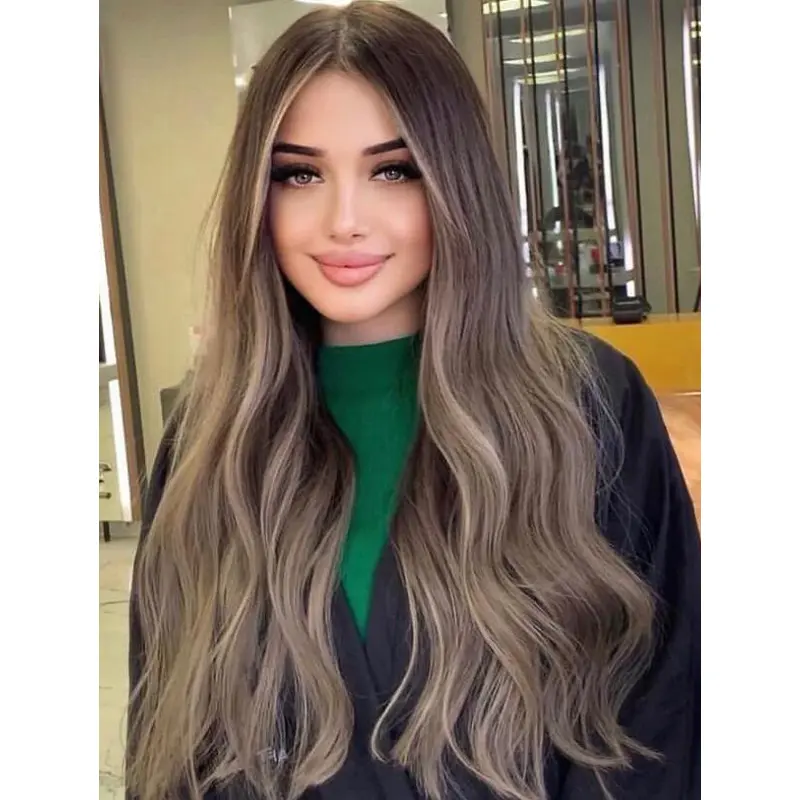 Wigs Long Hair Wavy Synthetic Wigs Lace Front Wigs