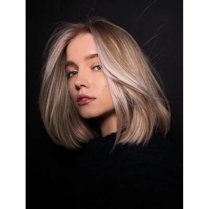Wigs For Women Shoulder Length Synthetic Wigs Straight Lace Front Wigs