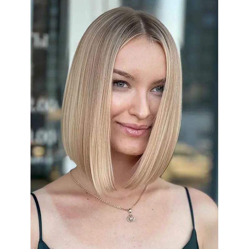 Bob Wigs Straight Lace Front Wigs Shoulder Length Synthetic Wigs