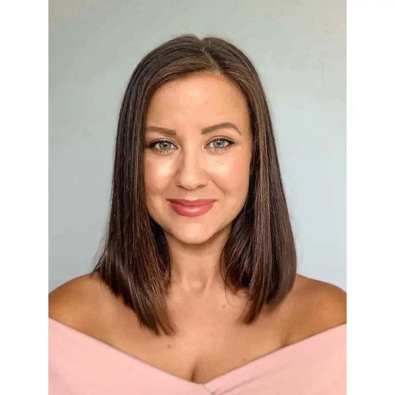 Shoulder Length Wigs Lace Front Bobs Wigs Synthetic Straight Wigs