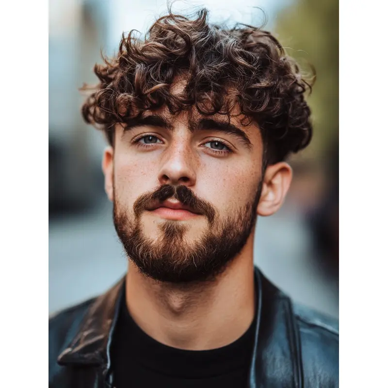Wig For Men 6" Short Monofilament With Bangs Brown Wigs