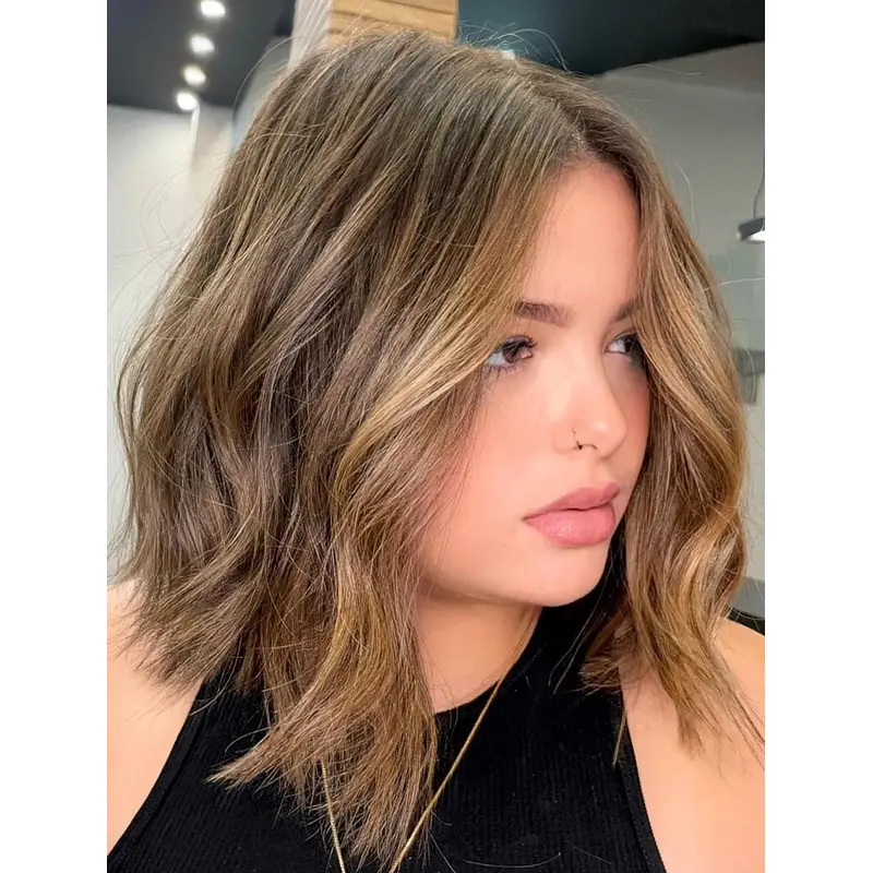 Wigs For Sale Shoulder Length Synthetic Wigs Wavy Lace Front Wigs