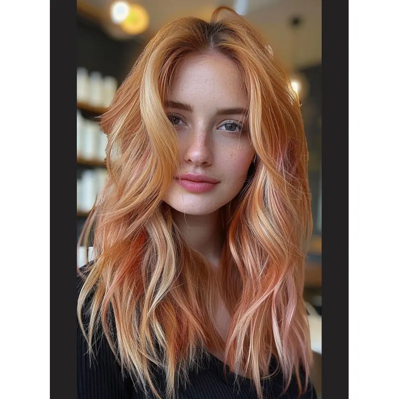 16" Monofilament Without Bangs Long Human Hair Wig