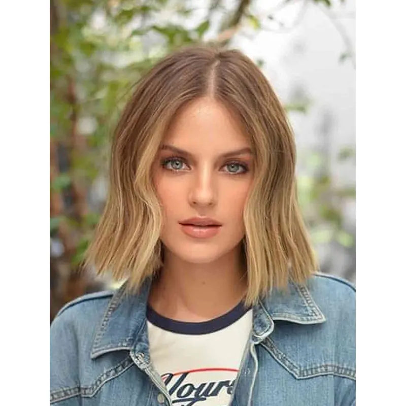 Shoulder Length Wigs Lace Front Bobs Wigs Synthetic Straight Wigs
