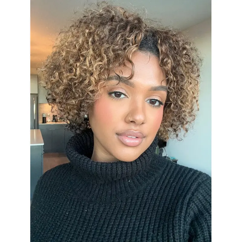 African American Short Wigs Styles Monofilament Blonde Human Hair Wigs