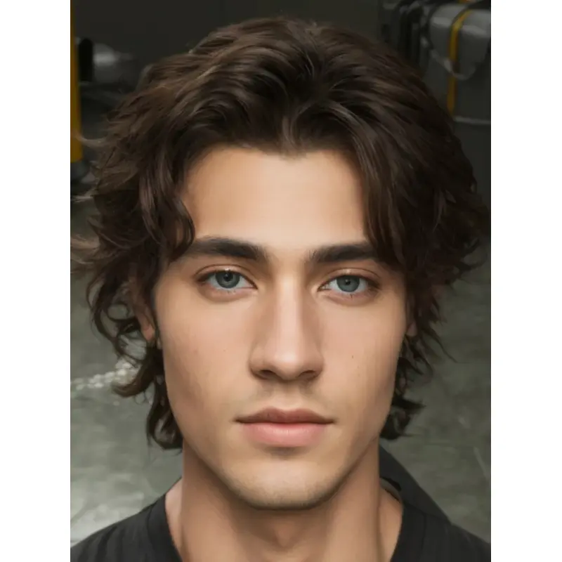 Mens Lace Front Wig Boycuts 8" Short Auburn Wigs