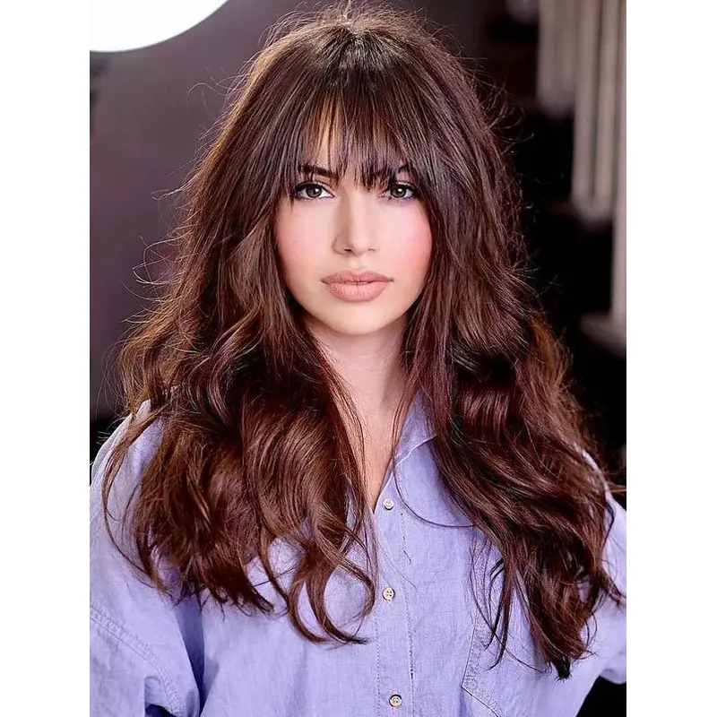 Wavy 18" Synthetic Long Synthetic Wigs