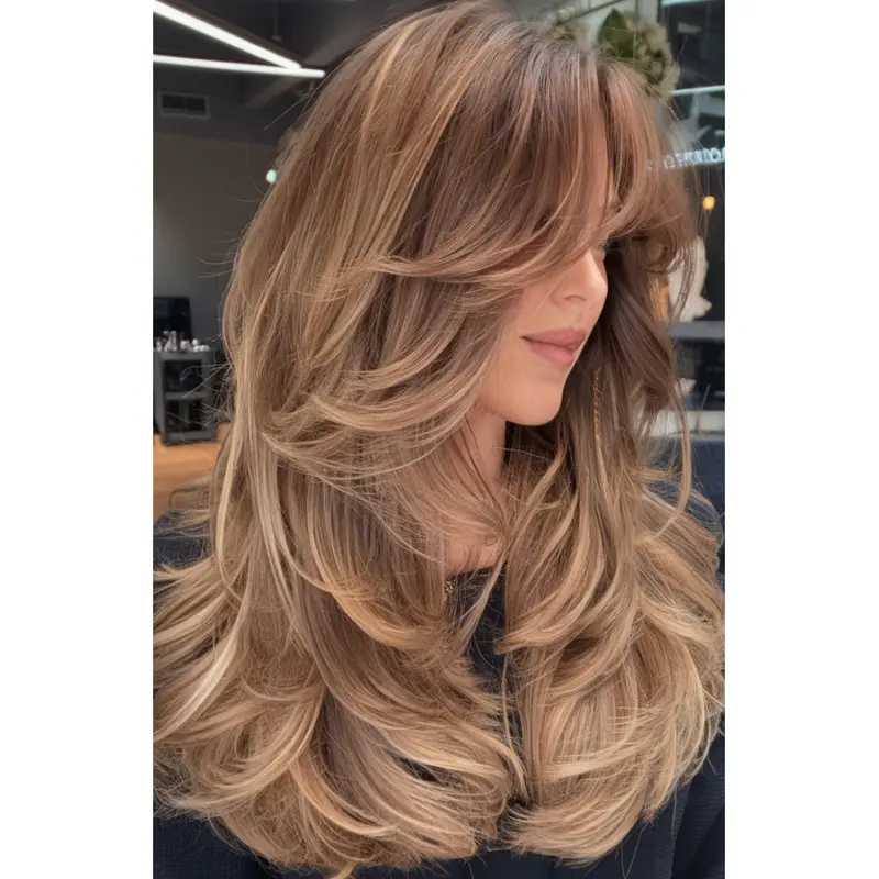 Very Long Wig Wavy Monofilament Layered 22" Wigs