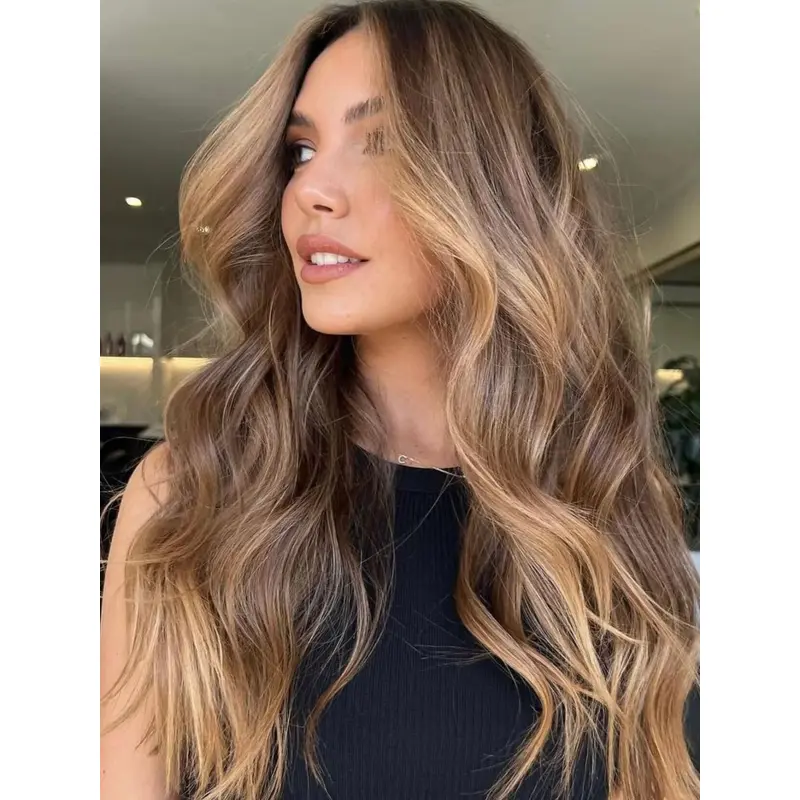 Blonde Long Hair Wigs Wavy Layered 20" Lace Front Wigs