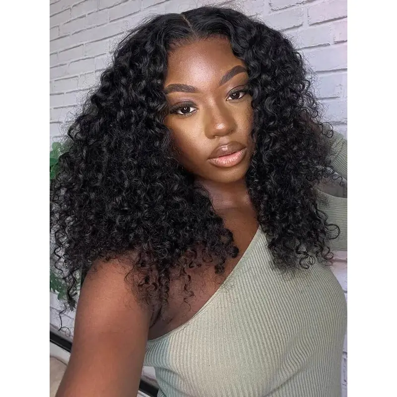 Wigs That Look Real For African American Without Bangs Monofilament 16" Wigs