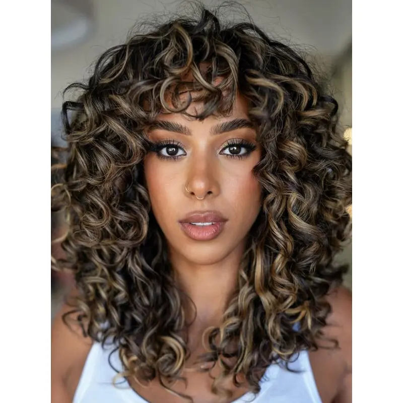Blonde Wigs African American Lace Front 16" Long Wigs