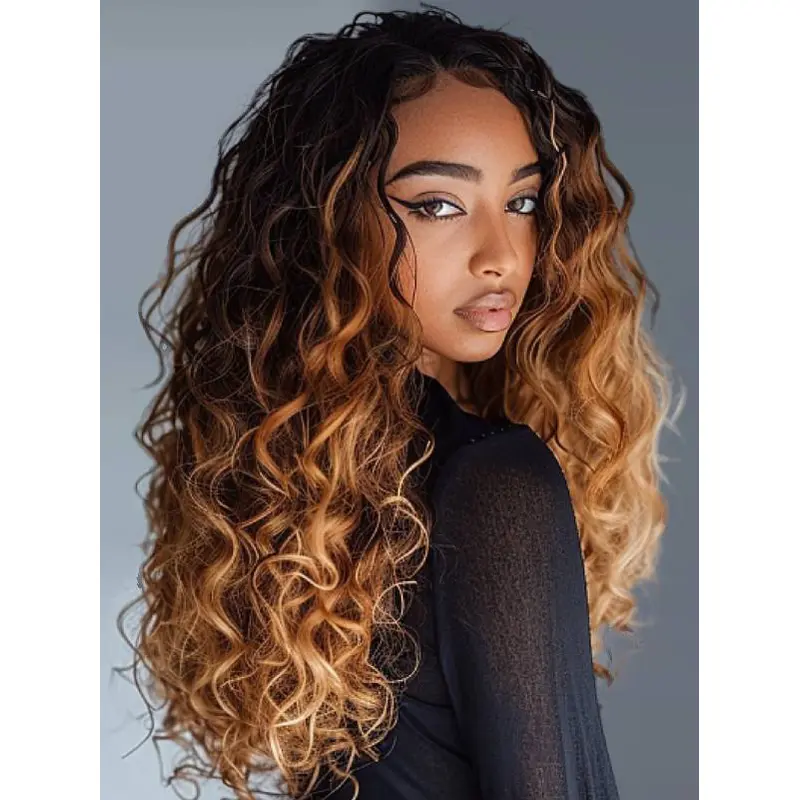 African American Wigs For Black Women Without Bangs Monofilament 20" Wigs