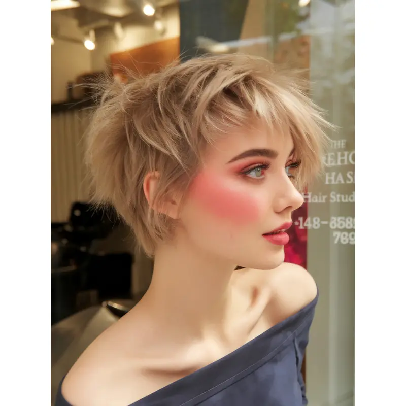 Short Wigs For White Women 8" Bobs Lace Front Blonde Straight Wigs