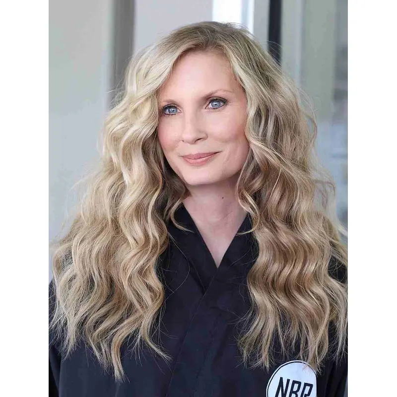 Long Wigs Lace Front Wavy Wigs Without Bangs Synthetic Wigs