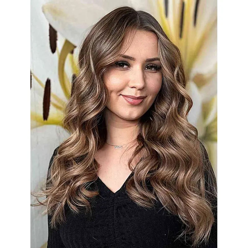 Long Hair Wigs For Women Without Bangs Lace Wigs Wavy Synthetic Wigs