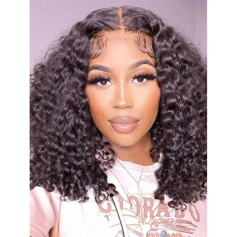 African American Wigs For Black Women Without Bangs Monofilament 16" Wigs