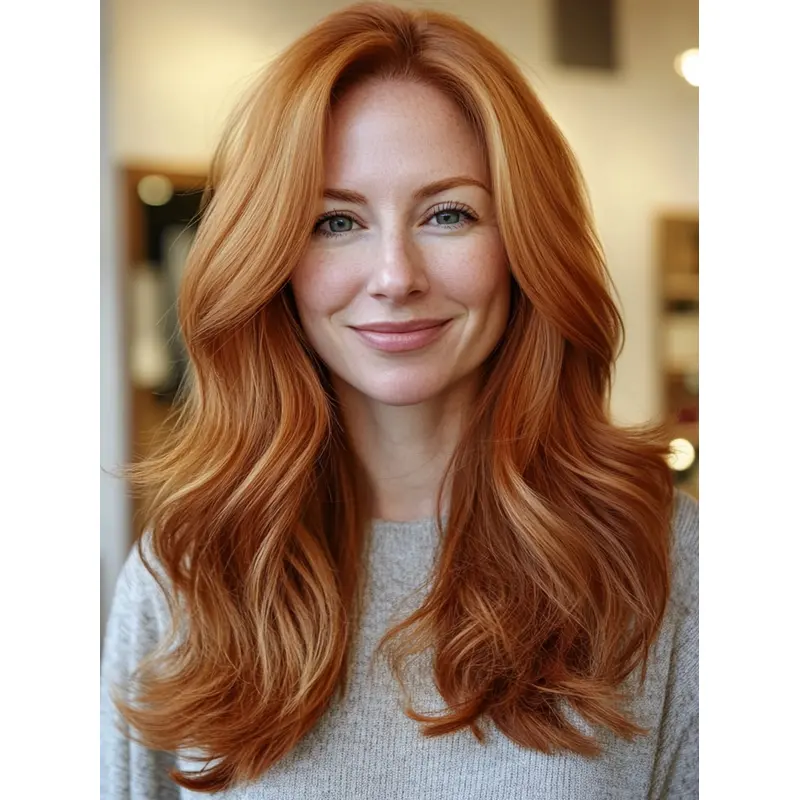 Long Lace Front Wigs Lace Front 20" layered Wavy Wigs