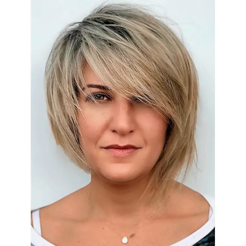 Short Hair Blonde Wigs Bobs 8" Lace Front Wigs