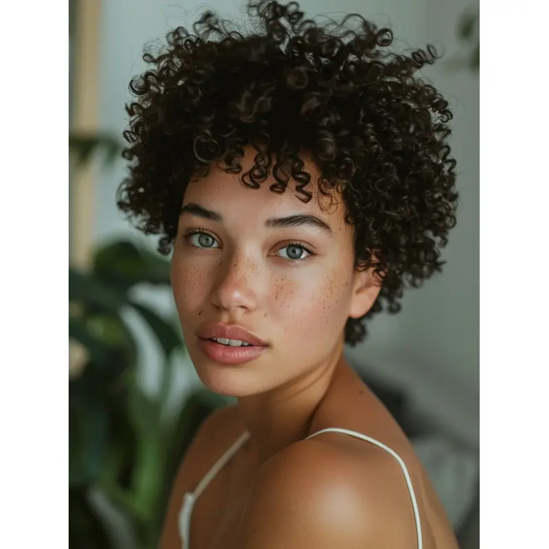 Wigs For Large Heads African American Boycuts Synthetic Curly Wigs