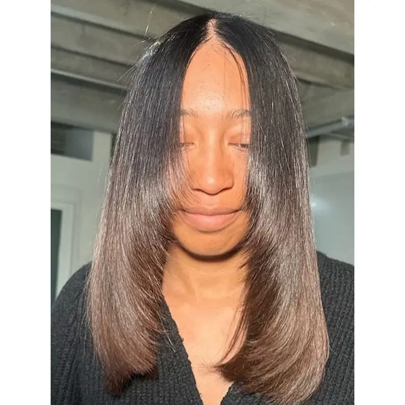 African Hair Wig Lace Front 16" Long Wigs