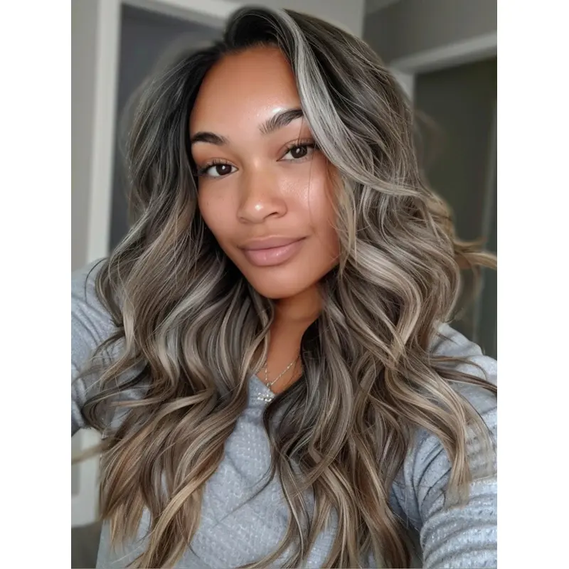 African Wig Curly Ombre/2 Tone Layered Wigs