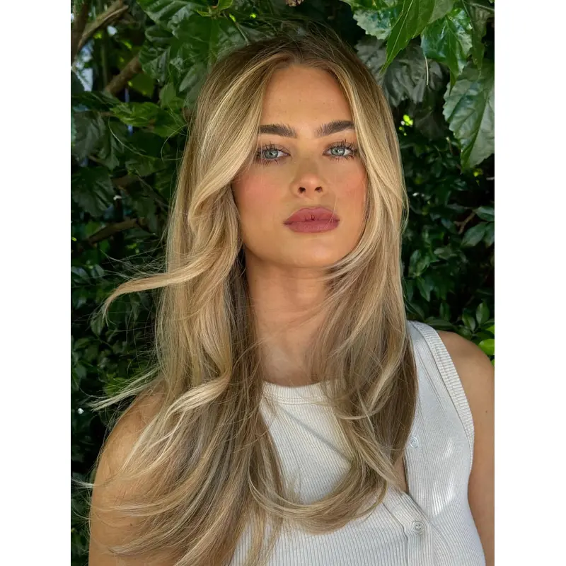 Lace Front Without Bangs 16" Long Shag Wigs