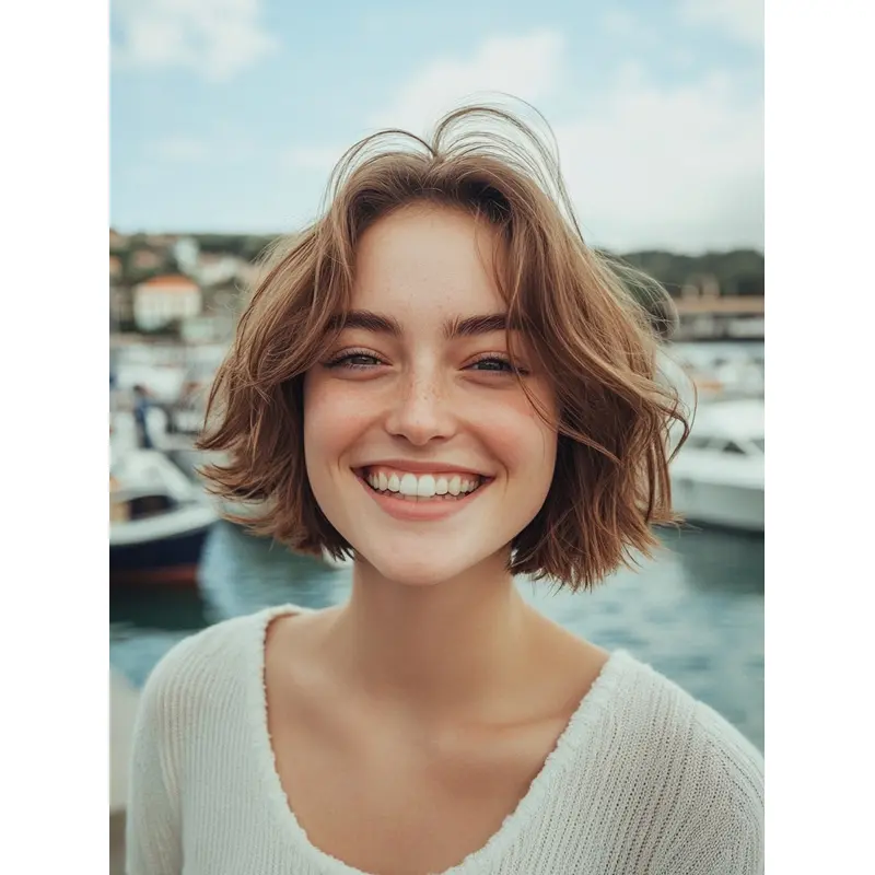 Short Hair Wig Blonde Synthetic Monofilament Bobs Straight 8" Wigs