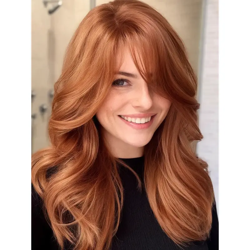Wigs For Long Hair Synthetic 18" Wavy Monofilament Wigs