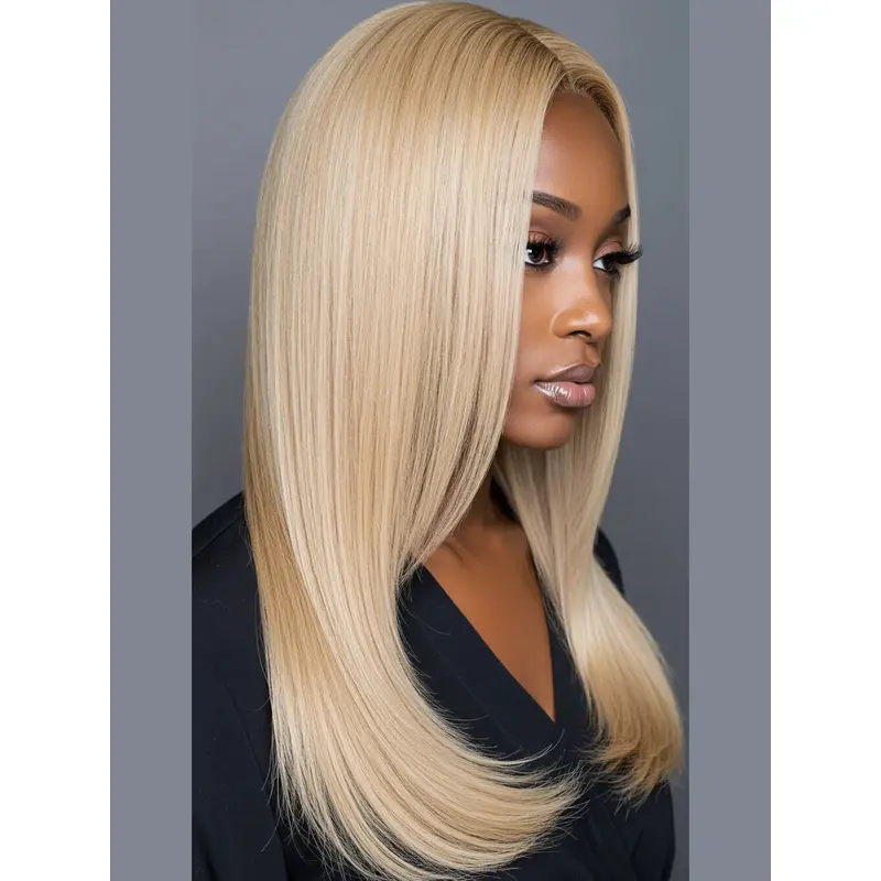 African American Wigs Synthetic 18" Long Layered Wigs