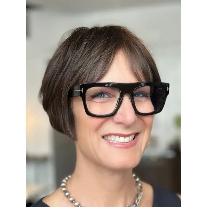 Short Bob Cut Wigs 6" Black Synthetic Wigs