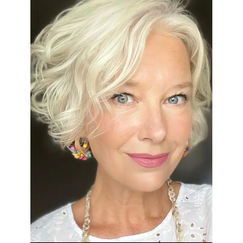 Short Blonde Bob Wigs Bobs 8" Monofilament Wigs