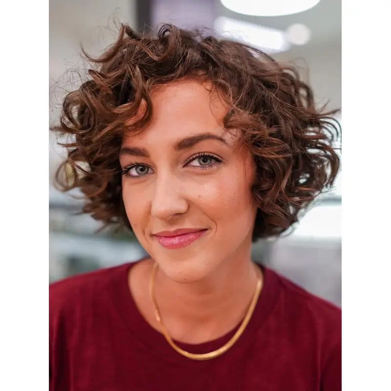 Short Bob Style Wigs 8" Brown Remy Human Hair Wigs