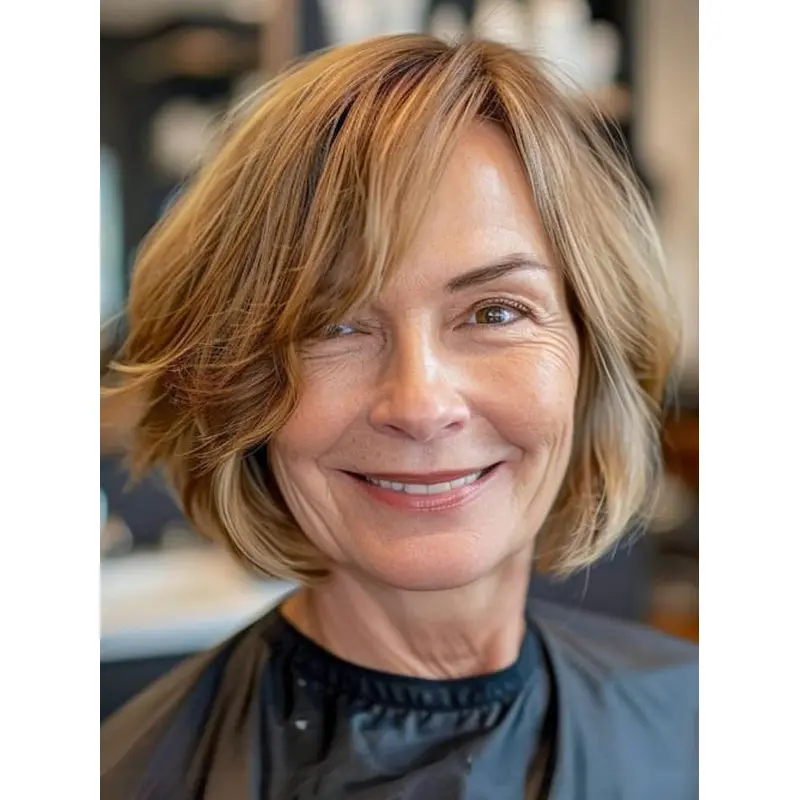 Lace Front Short Bob Wigs 10" Wavy Monofilament Wigs