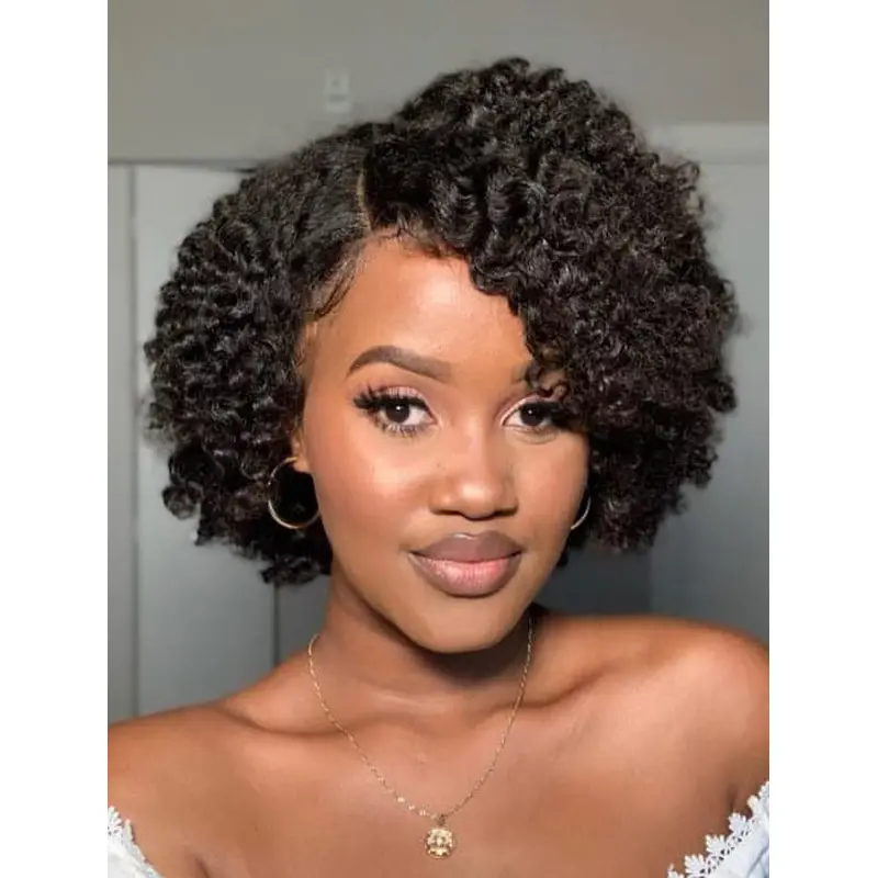 Curly Wigs For Black Women Lace Front Black Wigs Bobs Synthetic Wigs