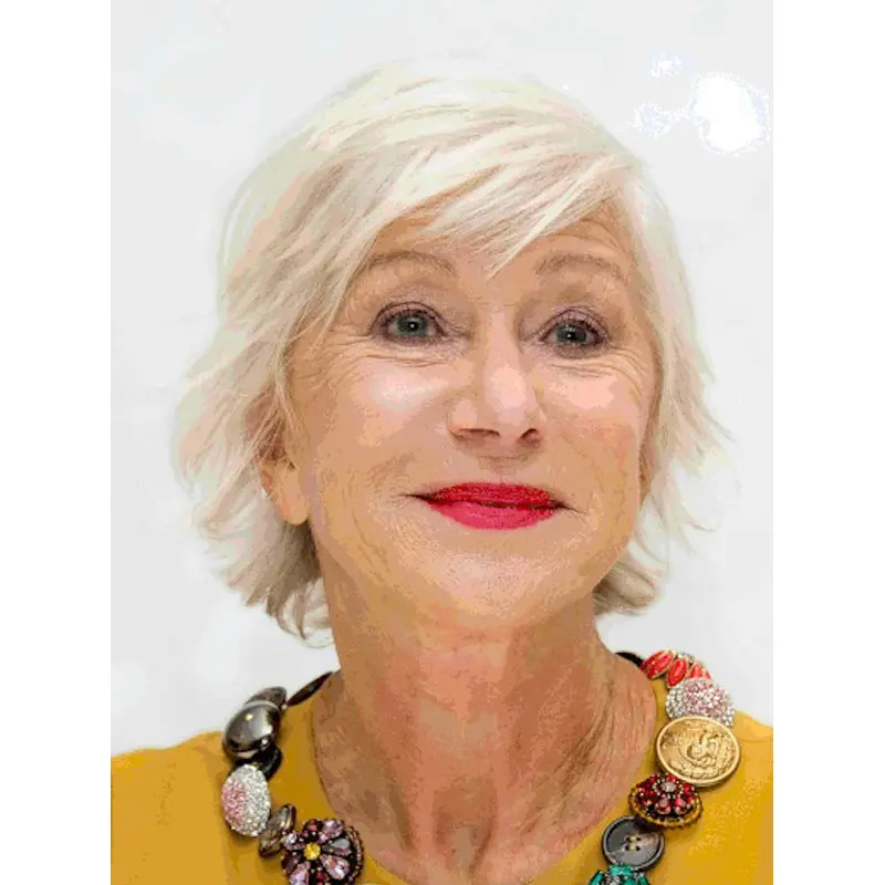 White Hair Wigs Short Monofilament Remy Human Hair Wigs