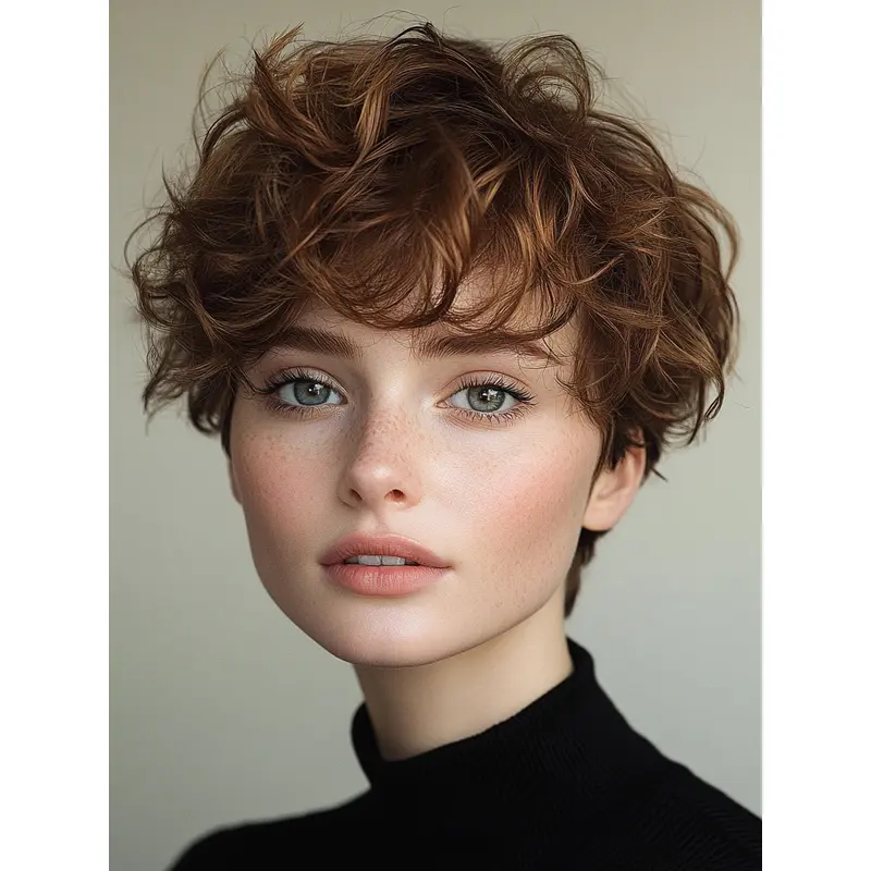 Short Curly Wig Blonde Bobs Synthetic 6" Lace Front Wigs