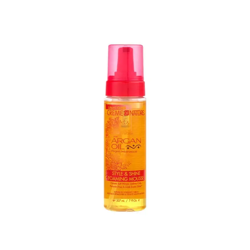Creme of Nature Argan Oil Style & Shine Foaming Mousse 7 oz