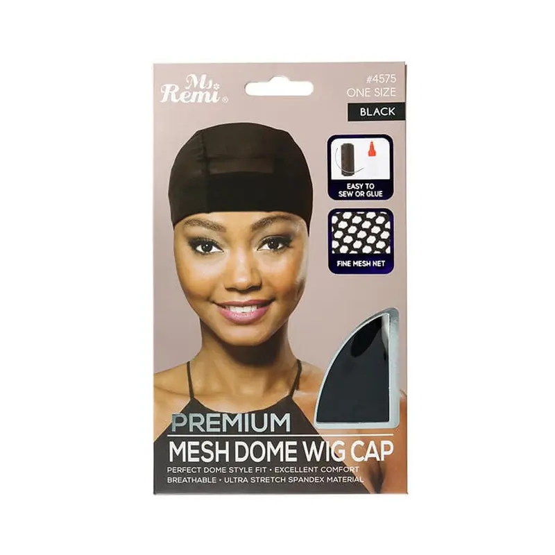 Annie #4575 Ms. Remi Premium Mesh Dome Wig Cap Black