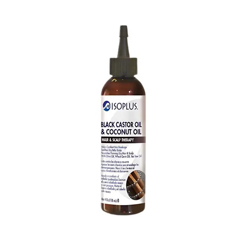 Isoplus Black Castor Oil & Coconut Oil Hair & Scalp Therapy - 4 oz