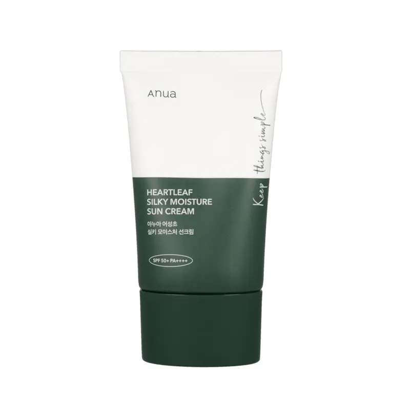 Time Deal Anua Heartleaf Silky Moisture Sunscreen SPF50+ PA++++ 50ml