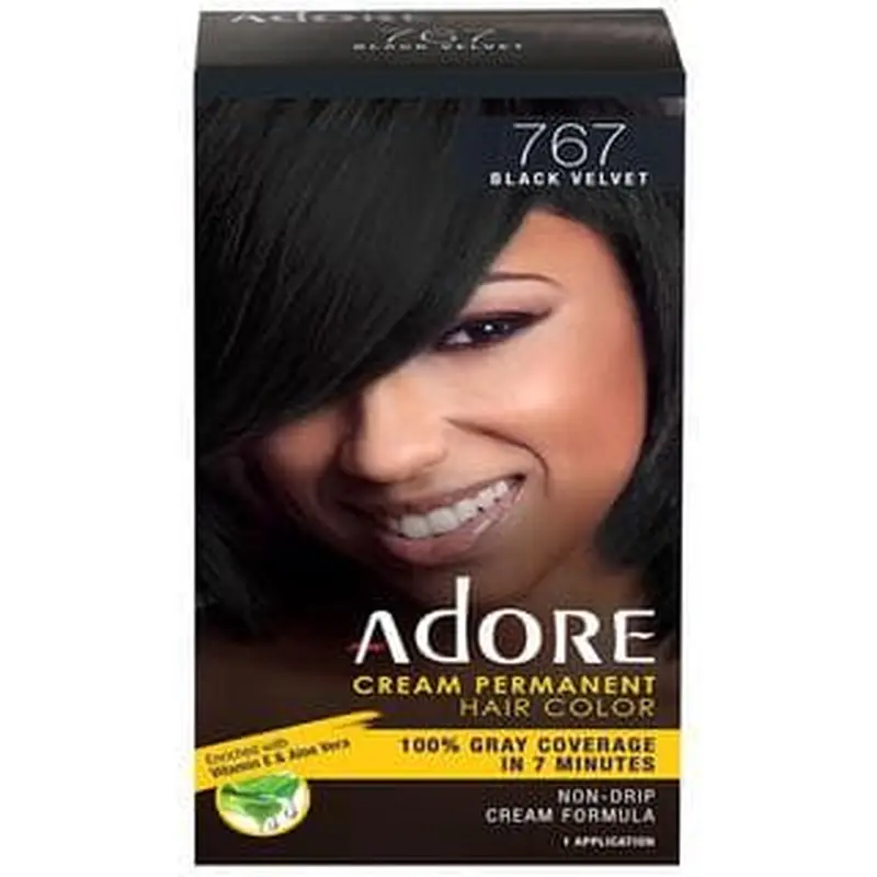 Adore Cream Permanent Hair Color - Black Velvet 767