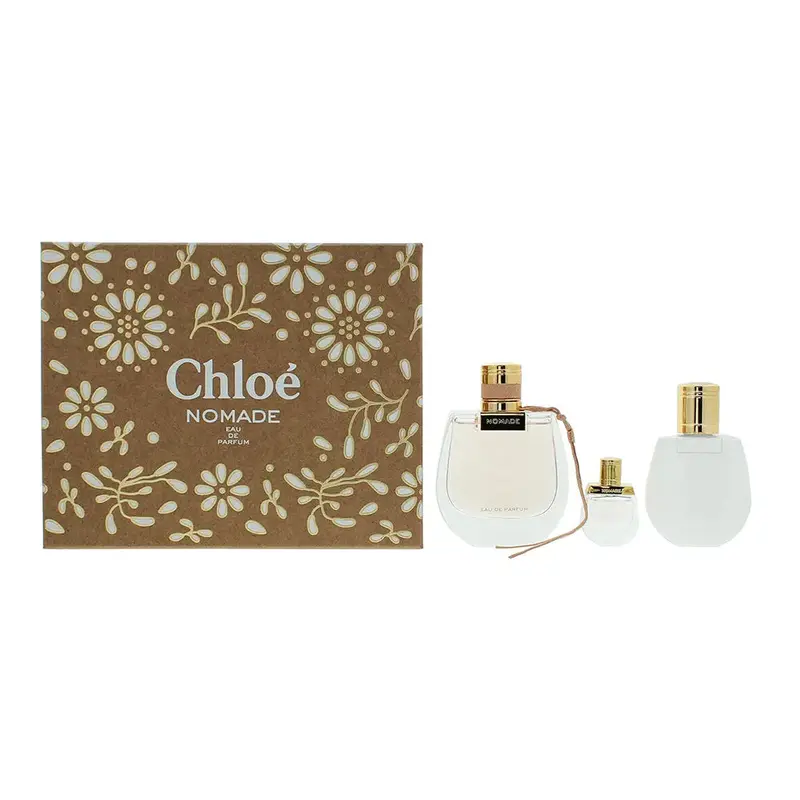 Chlo Nomade 3 Piece Gift Set: Eau de Parfum 75ml - Body Lotion 100ml - Eau de P