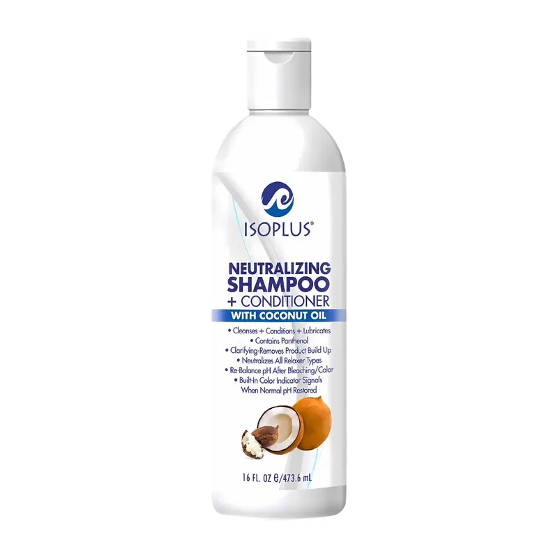 Isoplus Neutralizing Shampoo & Conditioner with Coconut Oil  16 oz | pH Balance & Hair Hydration