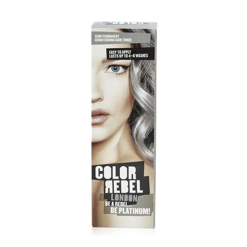 Color Rebel London Semi-Permanent Conditioning Hair Toner - Be Platinum