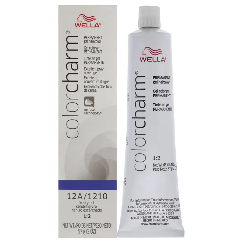 Wella Color Charm Permanent Hair Color Gel - 12A 1210 Frosty Ash by Wella for Unisex - 2 oz Hair Color