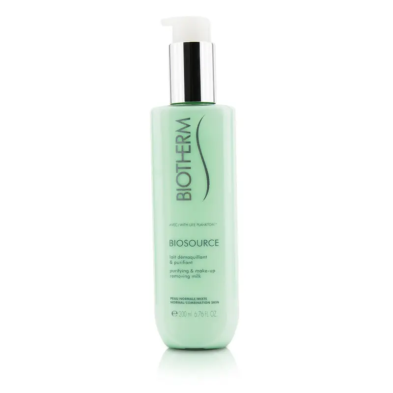 Biotherm Biosource Purifying & Make-Up Removing Milk - For Normal/Combination Skin  200ml/6.76oz