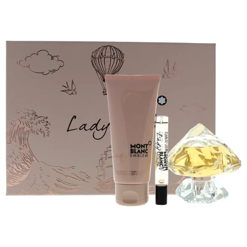 Mont Blanc Mont Blanc Lady Emblem by Mont Blanc for Women - 3 Pc Gift Set 2.5oz EDP Spray, 0.25oz EDP Spray, 3.3oz Body Lotion