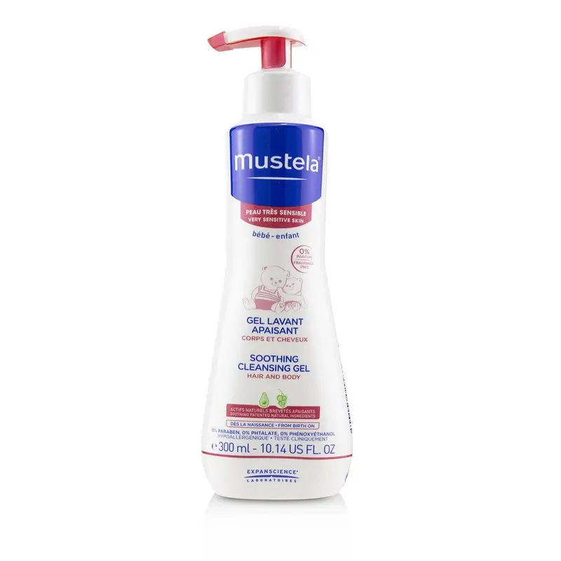 Mustela Soothing Cleansing Gel For Very Sensitive Skin - Hair & Body  300ml/10.14oz