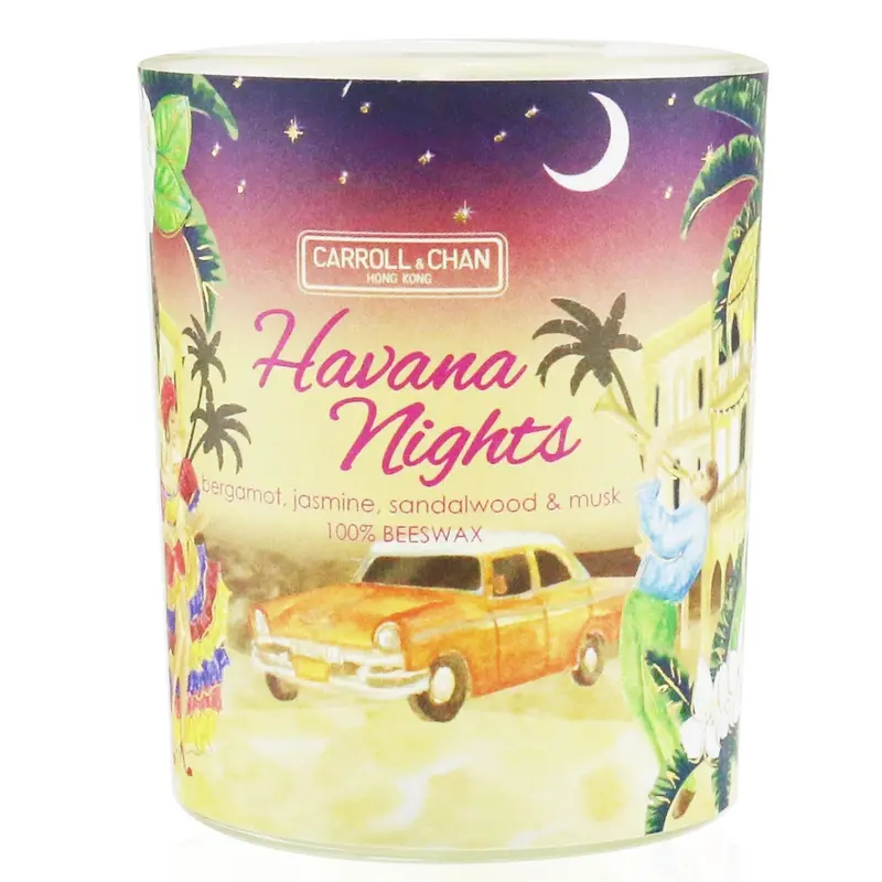 The Candle Company (Carroll & Chan) 100% Beeswax Votive Candle - Havana Nights  65g/2.3oz